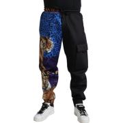 Broek D&amp;G Cargo-joggingbroek met tijgerprint