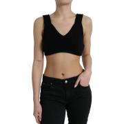 Overhemd D&amp;G Cropped top van kasjmier met V-hals