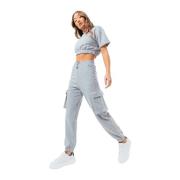 Trainingsbroek Justhype Ltd Sweat Crop T-Shirt-Cargo Joggers