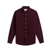 Overhemd Lange Mouw Portuguese Flannel Teca Shirt - Bordeaux