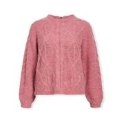 Trui Object Smilla Knit - Slate Rose