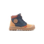 Laarzen Palladium Pampa HI Cuff Kids Boots - Dear Brown/Mid Indigo