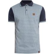 Polo Shirt Korte Mouw Trojan Poloshirt met pied-de-poule-paneel