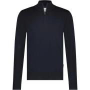 Sweater State Of Art Half Zip Trui Estate Navy