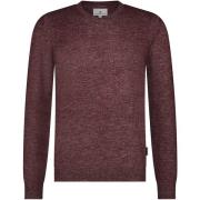 Sweater State Of Art Trui V-Hals Melange Bordeaux