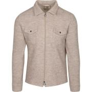 Sweater Blue Industry Overshirt Pisa Greige