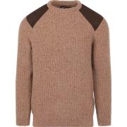 Sweater Barbour Trui Raisthorpe Lamswol Beige