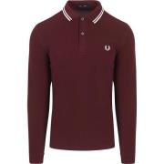 Sweater Fred Perry Longsleeve Polo Bordeaux 597