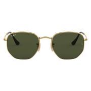 Zonnebril Ray-ban Occhiali da Sole Hexagonal RB3548N 001/58 Polarizzat...