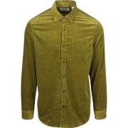 Overhemd Lange Mouw Scotch &amp; Soda Solid Corduroy Overhemd Groen