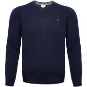 Sweater R2 Amsterdam R2 Trui V-Hals Merinowol Navy