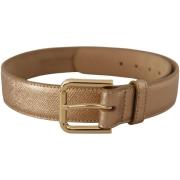 Riem D&amp;G Gouden Leren Riem