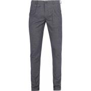 Broek Suitable Chino Pico Pleat Navy