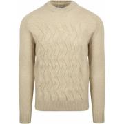 Sweater No Excess Trui Jacquard Ecru