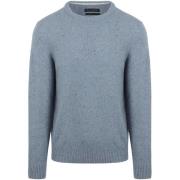 Sweater Marc O'Polo Pullover Tweed Wol Blend Blauw