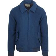 Sweater Scotch &amp; Soda Bomberjack Wool Blend Royal Blauw