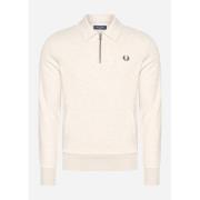 Trui Fred Perry Halfzip fleece back sweatshirt