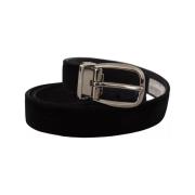 Riem D&amp;G Metalen Logo Gesp Fluwelen Riem