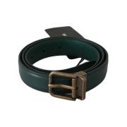 Riem D&amp;G Groene Leren Riem