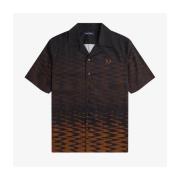 T-shirt Fred Perry WAVE GRAPHIC REVERE COLLAR