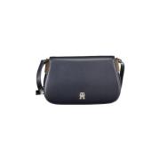 Handtas Tommy Hilfiger Julia Leren Schoudertas Navy