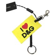 Sleutelhanger D&amp;G I Love DG Sleutelhanger - Geel