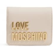 Portemonnee Love Moschino beige leren portemonnee voor dames