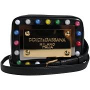 Schoudertas D&amp;G Lederen LED-logo schouder crossbody tas met gouden...