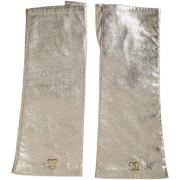 Handschoenen D&amp;G Metallic Leren Handschoenen - Goud