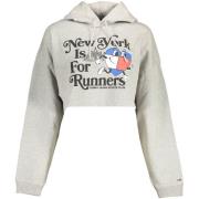 Sweater Tommy Hilfiger New York is voor Runners Hoodie Heather Grijs