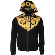 Sweater Versace Barocco zwart sweatshirt met capuchon voor heren