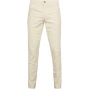 Broek Suitable Chino Plato Corduroy Off White