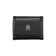 Portemonnee Tommy Hilfiger Dames Tri-Fold Portemonnee Zwart