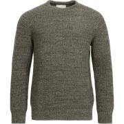 Sweater Barbour Trui Lamswol Knitted Olijfgroen