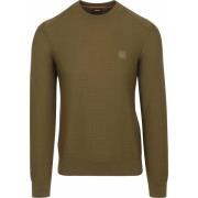 Sweater BOSS Trui Anion Groen