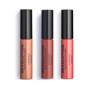 Lipstick Makeup Revolution Set van 3 Crème Lippenstiften - 121 Head-Tu...