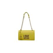 Handtas Love Moschino Polyethyleen crossbody tas met klepsluiting en g...