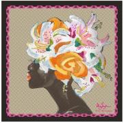 Sjaal Dee Ocleppo Lily Headwrap Kettingprint Zijden Sjaal