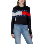 Fleece Jack Tommy Hilfiger Ronde hals lange mouw katoen gebreide kledi...