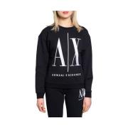 Sweater EAX Katoenen sweatshirt zonder capuchon