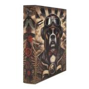 Manden en dozen Signes Grimalt Hondenboekendoos