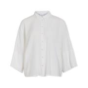 Blouse Vila Aspyn 3/4 Loose Shirt - Cloud Dancer