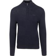 Sweater Superdry Henley Essential Half Zip Navy