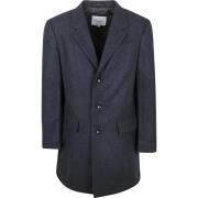 Trainingsjack Mcgregor Coat Wool Herringbone Navy