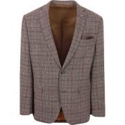 Blazer Suitable Colbert Heleen Ruit Bruin