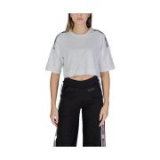 Overhemd Moschino Crop Top Tape Detail Korte Mouwen