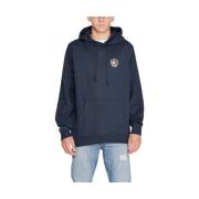 Sweater Tommy Hilfiger Crest Hoodie Navy Relaxte pasvorm