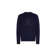 Sweater Tommy Hilfiger Trui met ronde hals TH Monogram