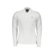 T-shirt La Martina Heren Poloshirt Met Lange Mouwen Wit