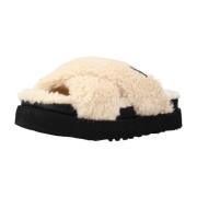 Pantoffels UGG W FUZZ SUGAR CROSS SLIDE